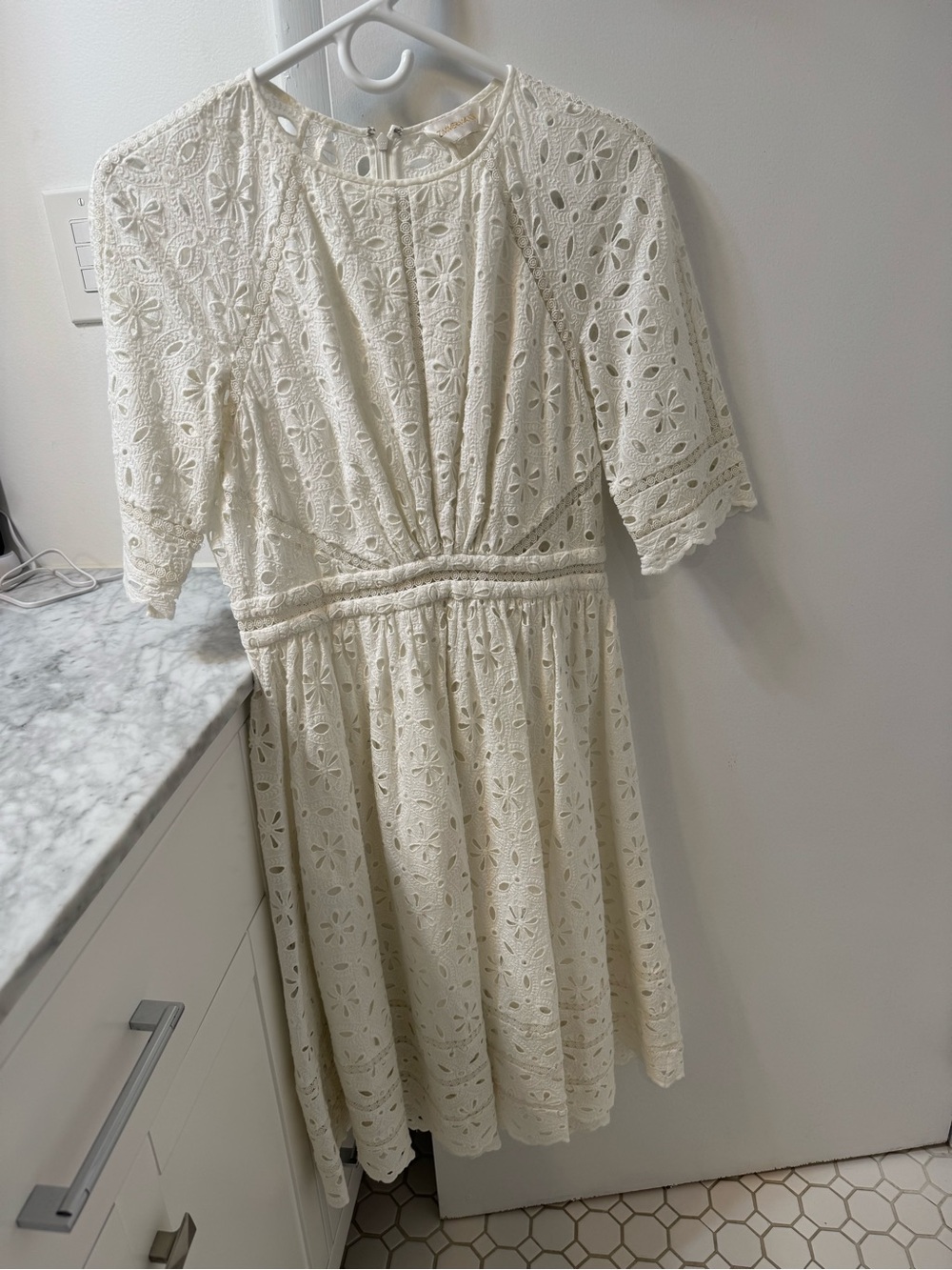 Zimmermann Roza Broderie Dress (Zimmermann 2, US 6) Kate Middleton